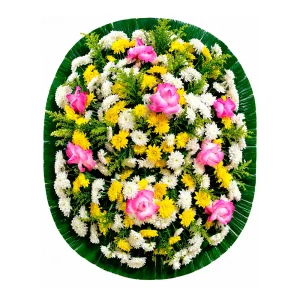 Coroa de Flores do Campo e Rosas - Média