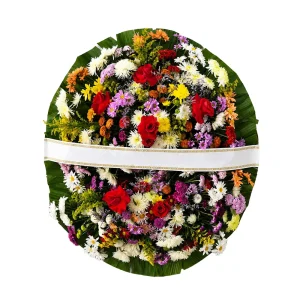 Coroa de Flores do Campo com 6 Rosas