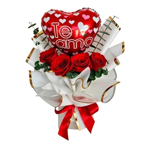 Ramalhete Premium - Rosas e Balão